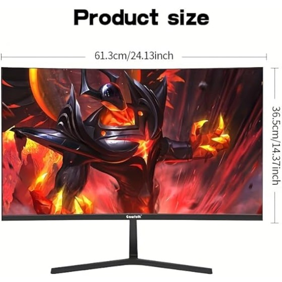 27 inch Curved Gaming Monitor,144Hz/180Hz PC Monitor Full HD 1080P, Frameless 1800R Computer Display with FreeSync & Eye-Care Technology, Wall Mountable, DP, HDMI Port (Black)