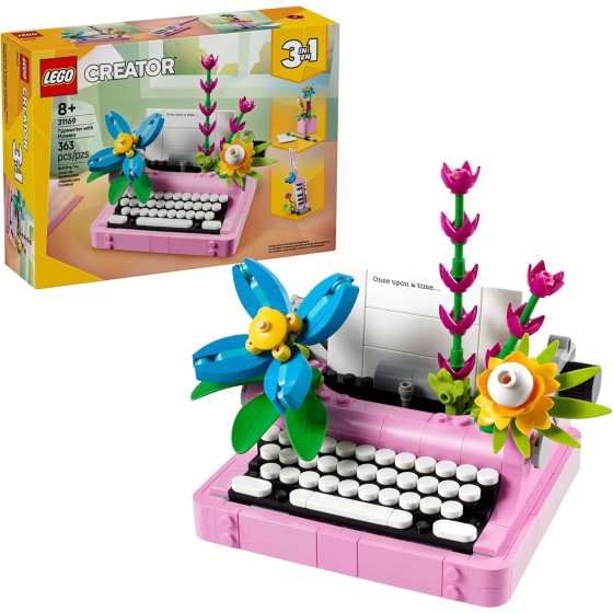 LEGO Creator 3 in 1 Typewriter with Flowers