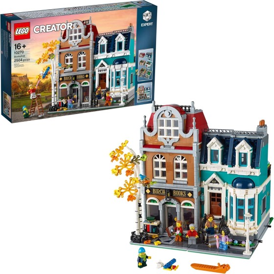 LEGO Creator Expert Bookshop 10270 Modular Building, Home Décor Display Set for Collectors