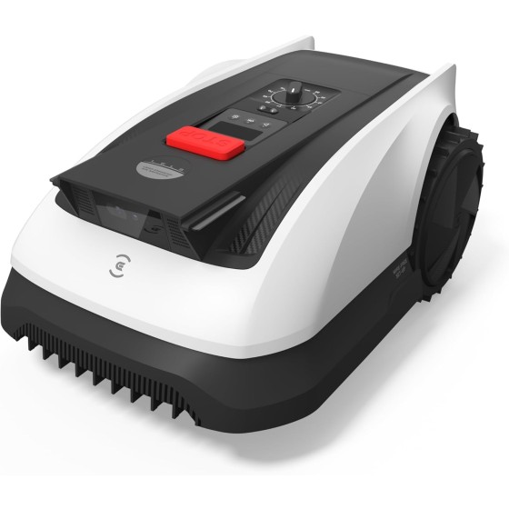 ECOVACS Goat A2500 RTK Robot Lawn Mower, Lidar-Enhanced RTK+Vision Navigation, Auto-Mapping, Dual Blades, Edge Precision Mowing, Perimeter Wire-Free, Suitable for 5/8 Acres Lawn, 50% Slope Capability